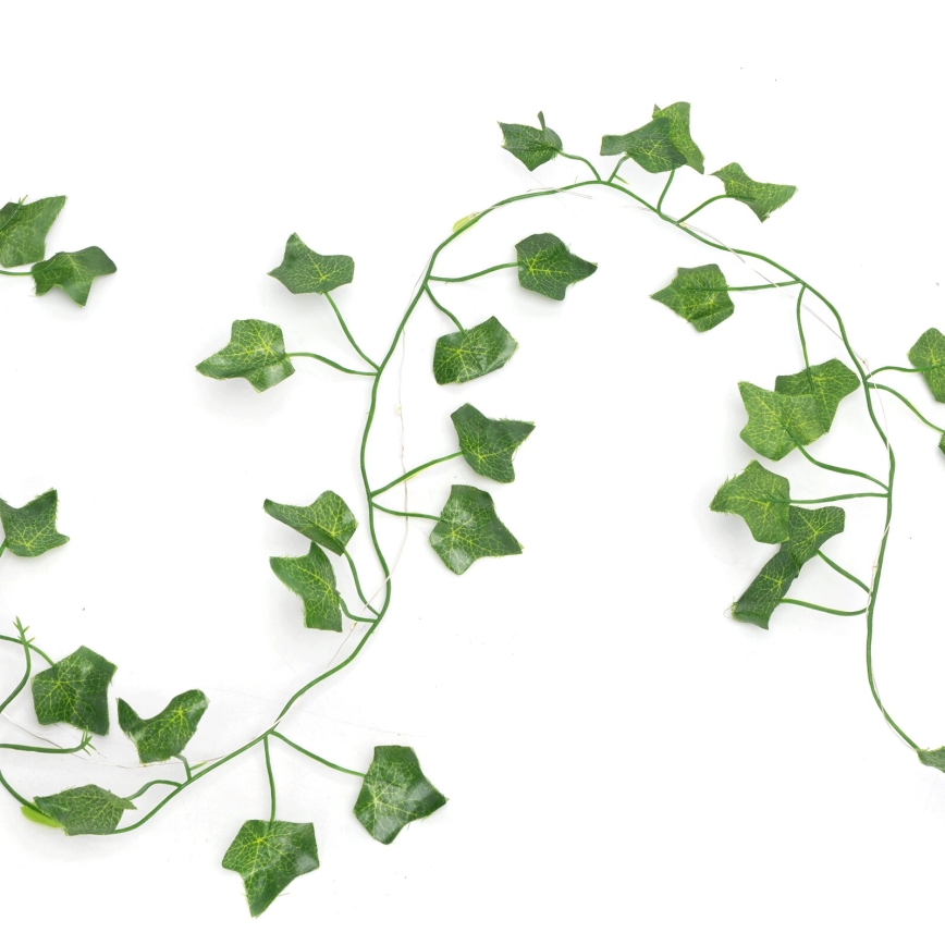 Aigostar - LED Solar-Lichterkette 100xLED/12m IP65 300 mAh warmweiß Efeu