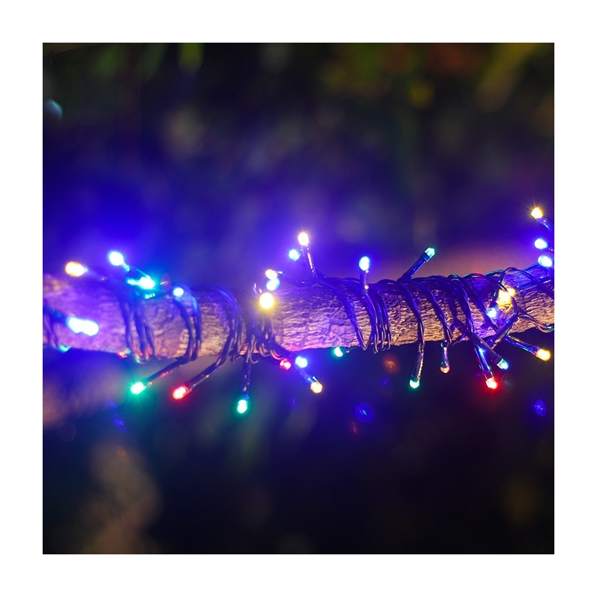 Aigostar - LED-Solar-Lichterkette 100 LEDs/8 Funktionen 12m IP65 mehrfarbig