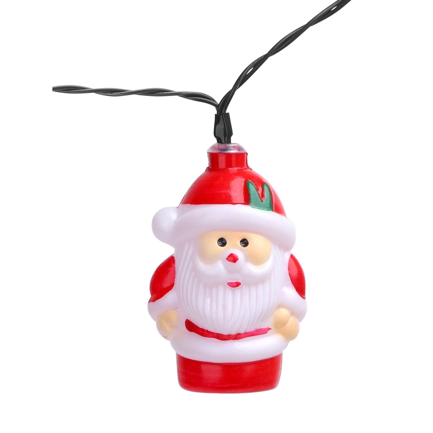 Aigostar - LED Solar-Lichterkette Weihnachten 10xLED/3,8 m IP44 kaltweiß 400 mAh