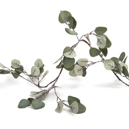 Aigostar - LED Solar-Lichterkette 110xLED/4m IP65 300 mAh warmweiß Eukalyptus