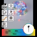 Aigostar - LED-Solar-Lichterkette 200 LEDs / 8 Funktionen, 22 m, IP65, mehrfarbig, 800 mAh