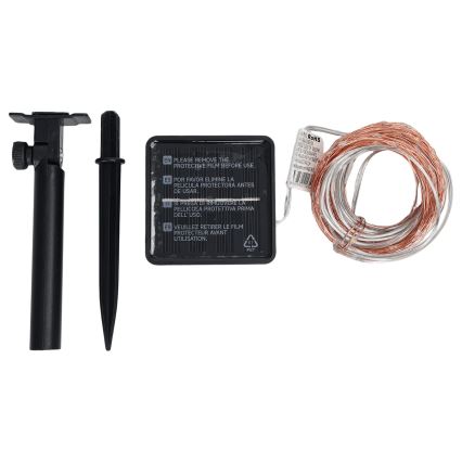 Aigostar - LED-Solar-Lichterkette 200 LEDs/8 Funktionen 22 m IP65 warmweiß 800 mAh