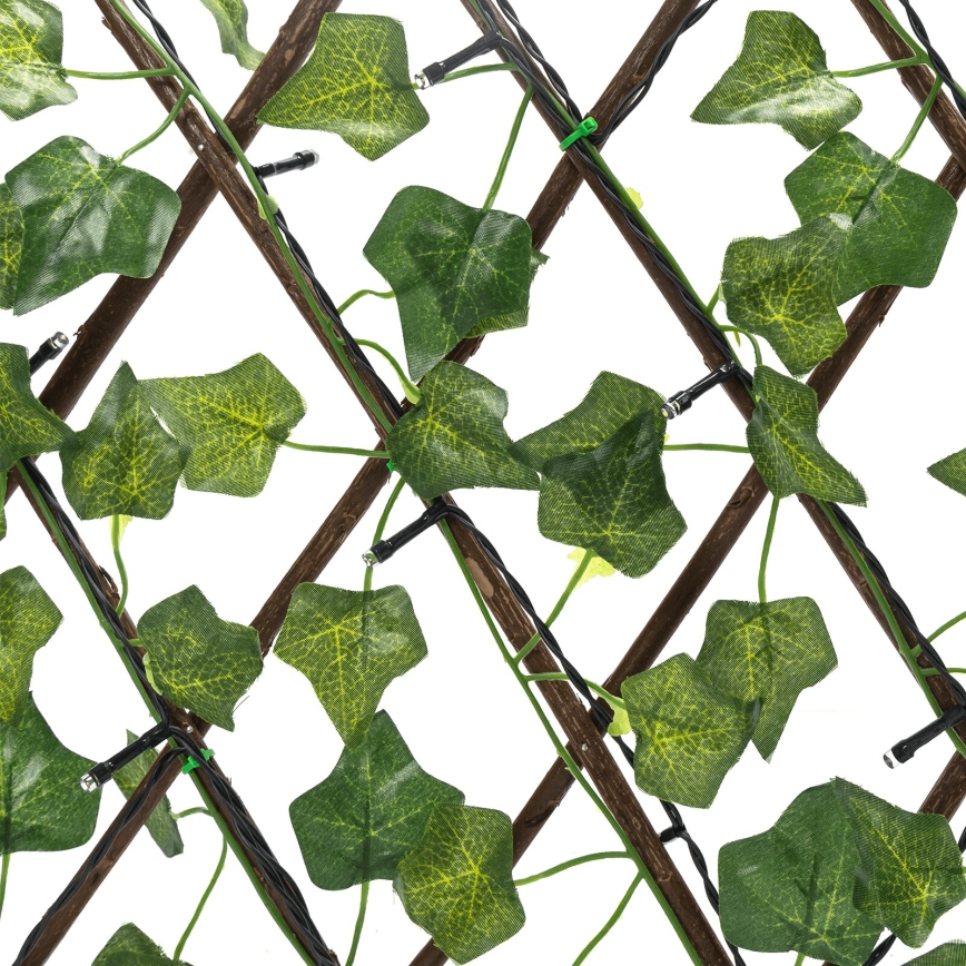 Aigostar - LED Solar-Lichterkette 56xLED/2x0,4m IP65 300 mAh warmweiß Efeu