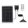 Aigostar - LED Solar-Pendelleuchte mit Sensor LED/70W/12V 6000 mAh 6500K IP65 Ø 23,5 cm + Fernbedienung