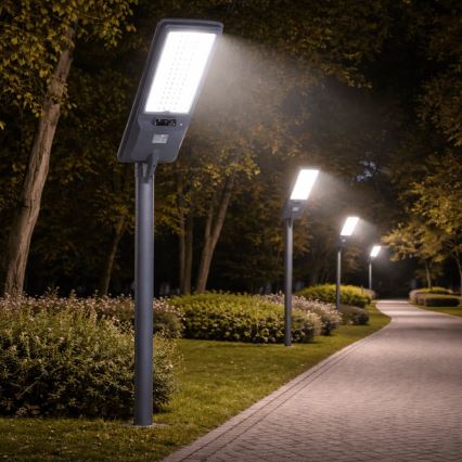 Aigostar - LED Solar-Straßenleuchte mit Sensor LED/300W/3,2V 3600mAh + Fernbedienung