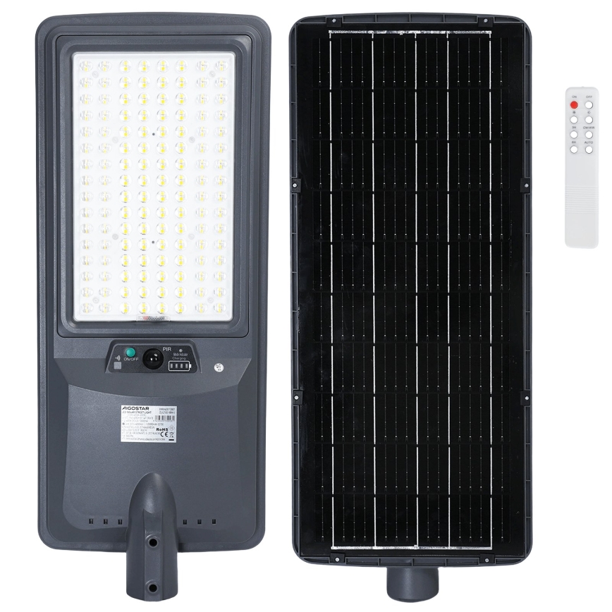 Aigostar - LED Solar-Straßenleuchte mit Sensor LED/300W/3,2V 3600mAh + Fernbedienung