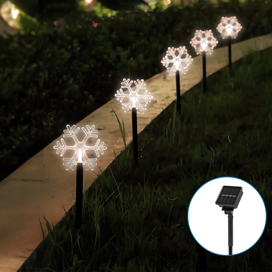 Aigostar - LED Solar- Weihnachten Leuchte LED/0,054W/1,2V 1m 800 mAh IP65 kaltweiß