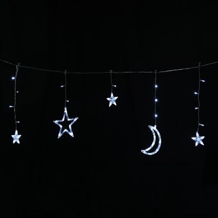 Aigostar - LED Solar-Weihnachtslichterkette 120xLED/8 Funktionen 3x0,6m 500 mAh IP65 kaltweiß