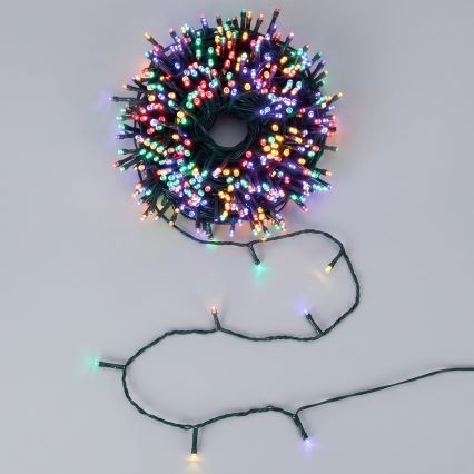 Aigostar - LED-Solar-Weihnachtslichterkette 500 LEDs/8 Funktionen 52 m IP65 mehrfarbig 1200 mAh