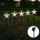 Aigostar - LED-Solar-Weihnachtsleuchte LED/0,054W/1,2V 1m IP65 kaltweiß