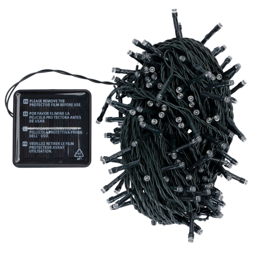 Aigostar - LED Solar-Weihnachtslichterkette 200xLED/8 Funktionen 22m IP65 warmweiß 800mAh