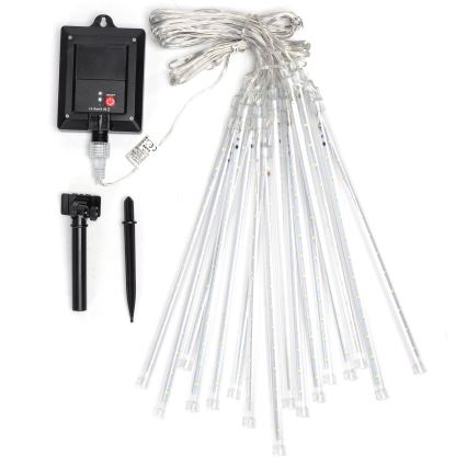 Aigostar - LED-Solar-Weihnachtslichterkette 384xLED/13m IP65 kaltweiß