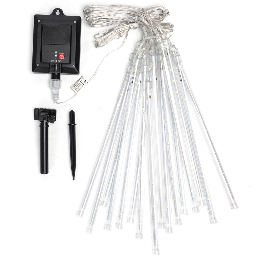 Aigostar - LED-Solar-Weihnachtslichterkette 384xLED/13m IP65 kaltweiß