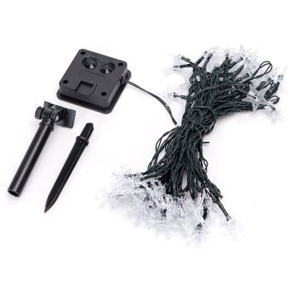 Aigostar - LED-Solar-Weihnachtslichterkette 50xLED/8 Funktionen 12m IP65 mehrfarbig
