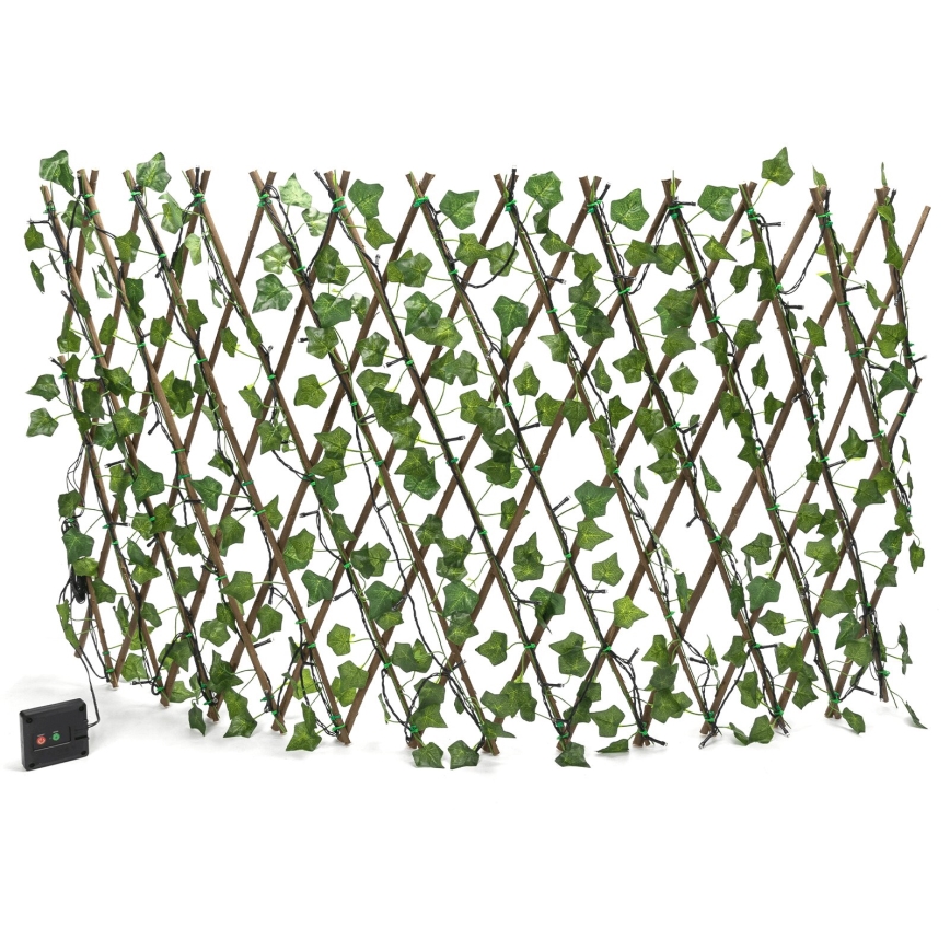 Aigostar - LED-Solar-Dekoration 102xLED/2x0,7m IP65 300 mAh warmweiß ivy