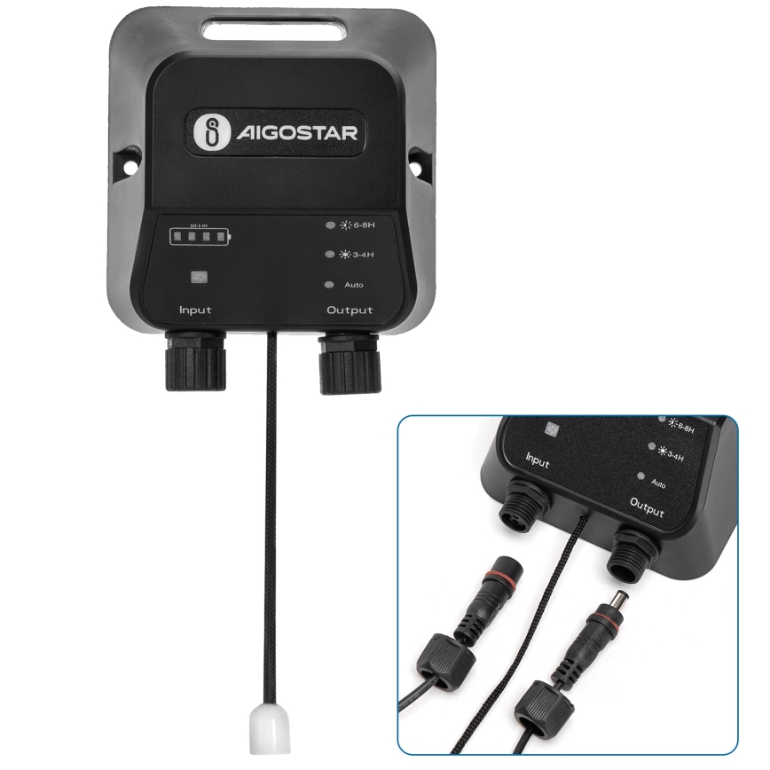 Aigostar - LED-Solarhängeleuchte LED/70W/12V 6000 mAh 6500K d 12 cm + Fernbedienung