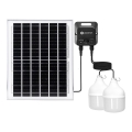 Aigostar - LED-Solarhängeleuchte mit Sensor 2xLED/70W/12V 12000 mAh 6500K d 12 cm + Fernbedienung