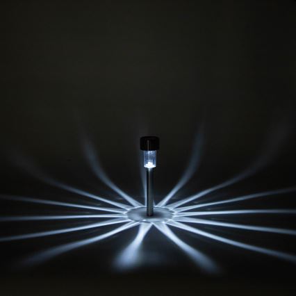 Aigostar - LED-Solarlampe LED/2V IP44 40 mAh mattchrom