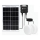 Aigostar - LED-Solarleuchte 2xLED/35W/12V 6000 mAh 6500K IP65 Ø 16,8 cm + Fernbedienung