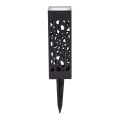 Aigostar - LED-Solarleuchte LED/0,006W/1,2V 28,5cm schwarz 100 mAh 6500K  IP44