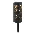 Aigostar - LED-Solarleuchte LED/0,006W/1,2V 28,5cm schwarz 2700K IP44 100 mAh