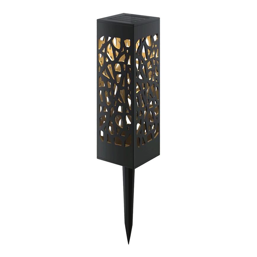Aigostar - LED-Solarleuchte LED/0,006W/1,2V 28,5cm schwarz 2700K IP44 100 mAh