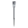 Aigostar - LED-Solarleuchte LED/0,006W/1,2V 29,7 cm matt Chrom 6500K IP44