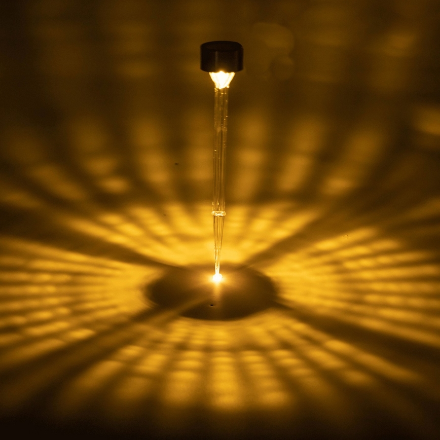 Aigostar - LED-Solarleuchte LED/0,006W/1,2V 32cm matt Chrom 2700K IP44
