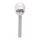 Aigostar - LED-Solarleuchte LED/0,006W/1,2V 37,8cm matt Chrom 6500K IP44