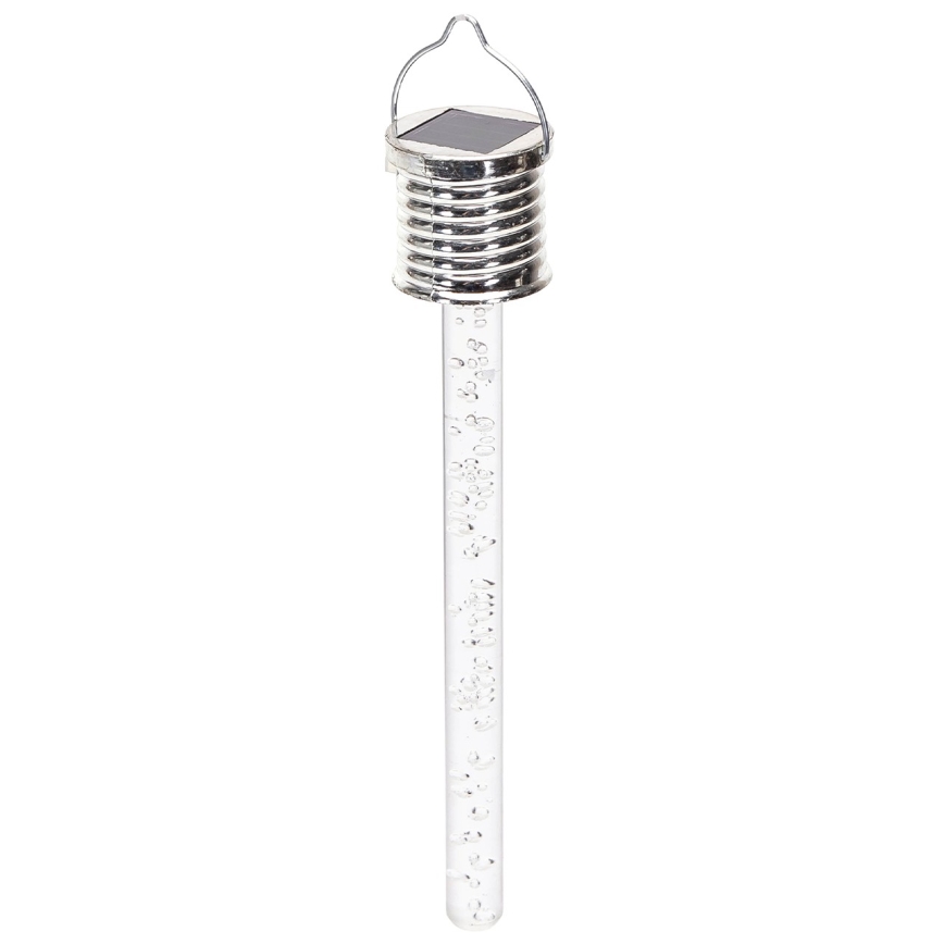 Aigostar - LED-Solarleuchte LED/0,006W/1,2V Chrom 6500K IP44