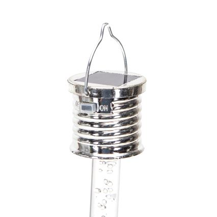 Aigostar - LED-Solarleuchte LED/0,006W/1,2V Chrom 6500K IP44
