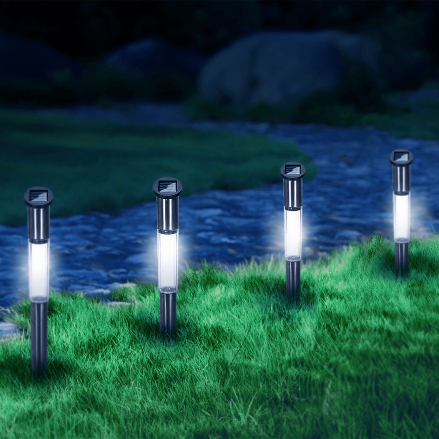 Aigostar - LED-Solarleuchte LED/0,012W/1,2V 100 mAh 6500K IP44 55 cm