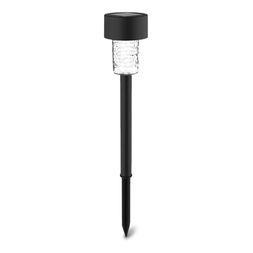 Aigostar - LED-Solarleuchte LED/0,06W/2V 32,7 cm 6500K IP44 600 mAh schwarz
