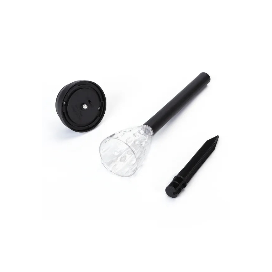 Aigostar - LED-Solarleuchte LED/0,06W/2V 33,5 cm 6500K IP44 100 mAh schwarz