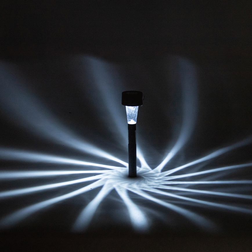 Aigostar - LED-Solarleuchte LED/2V IP44 40 mAh schwarz