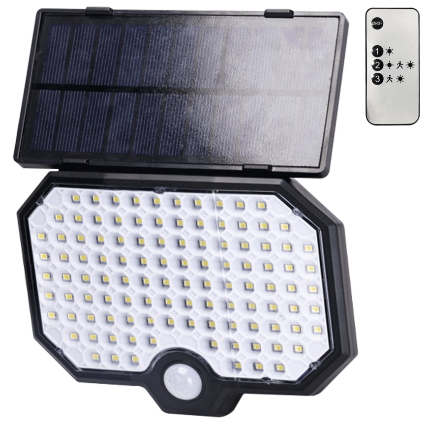 Aigostar - LED Solarleuchte mit Bewegungsmelder LED/2,4W/3,7V 1800 mAh IP65