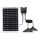 Aigostar - LED-Solarleuchte mit Sensor 2xLED/35W/12V 6000 mAh 6500K IP65 Ø 15 cm + Fernbedienung