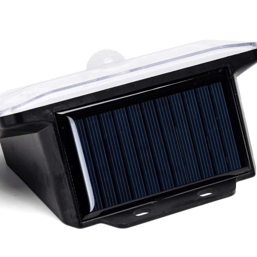 Aigostar - LED-Solarleuchte mit Sensor LED/3,7V 6500K 500 mAh IP65 schwarz