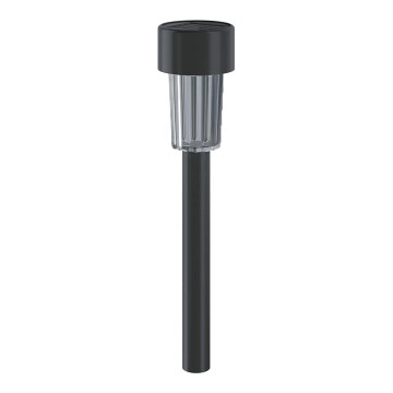 Aigostar - LED-Solarleuchte mit Sensor soumraku LED/0,006W/1,2V 40 mAh 29,5 cm schwarz 6500K IP44