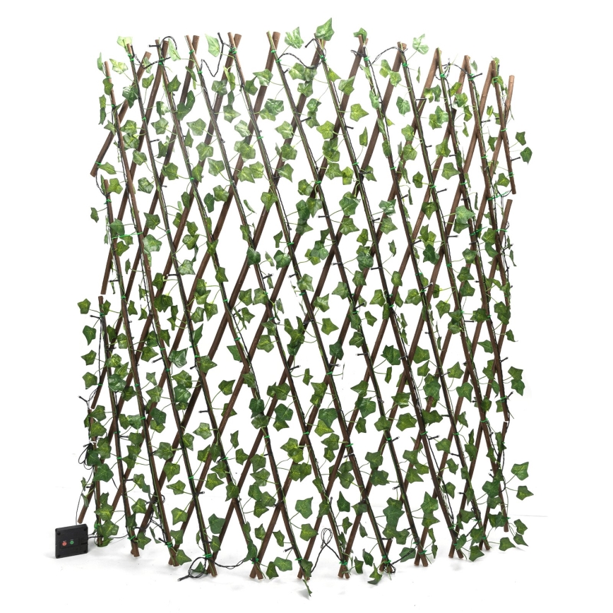 Aigostar - LED-Solarlichterkette 148xLED/2x1,2m IP65 300 mAh warmweiβ ivy