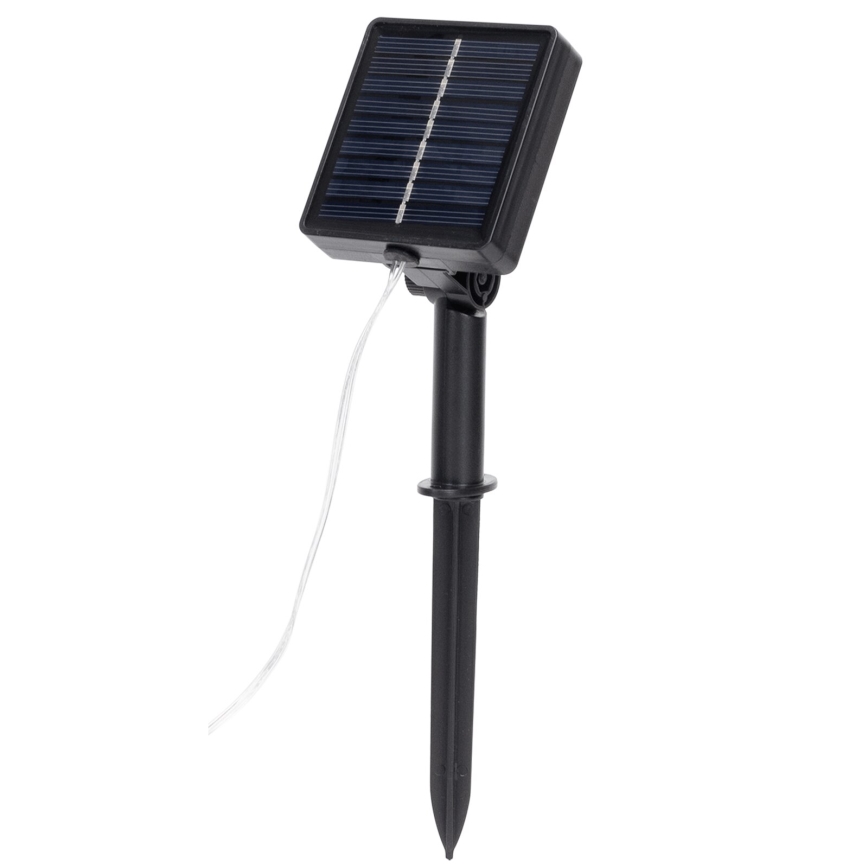 Aigostar - LED-Solarlichterkette 70xLED/4x1m IP65 300 mAh warmweiβ Eukalyptus