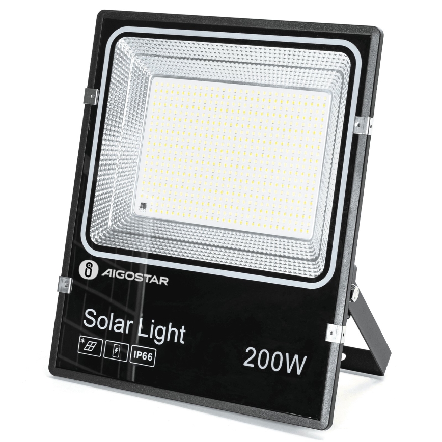 Aigostar - LED Solarstrahler LED/200W/3,2V 3600mAh 3000K/4000K/6500K IP66 + Fernbedienung