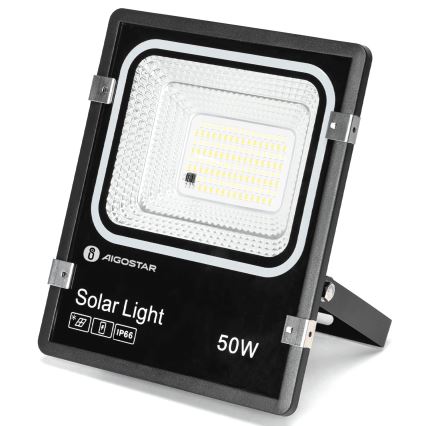 Aigostar - LED Solarstrahler LED/50W/3,2V 1200mAh 3000K/4000K/6500K IP66 + Fernbedienung