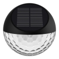 Aigostar - LED-Solarwandleuchte LED/2W/1,2V schwarz 300 mAh 2700K IP44