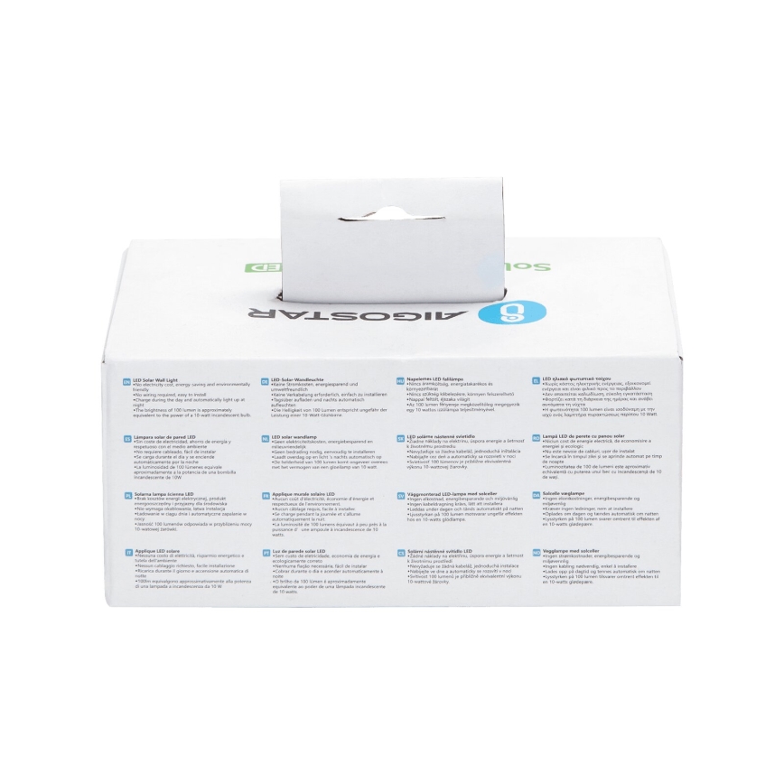 Aigostar - LED-Solarwandleuchte LED/4W/5,5V 2700K IP44