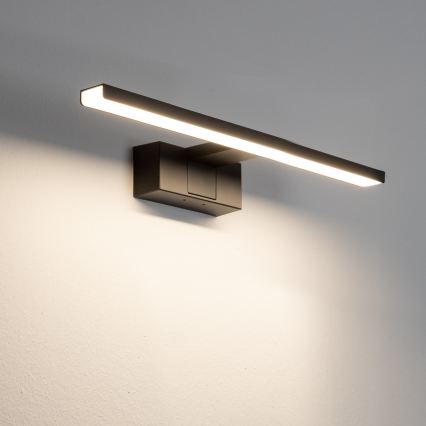 Aigostar - LED-Spiegelleuchte für Badezimmer, 8 W, 230 V, 4000 K, 40 cm, IP44, schwarz