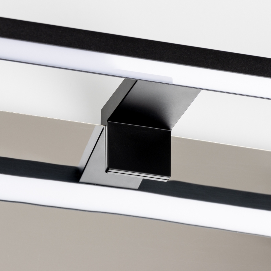 Aigostar - LED-Spiegelleuchte für Badezimmer, 8 W, 230 V, 4000 K, 40 cm, IP44, schwarz