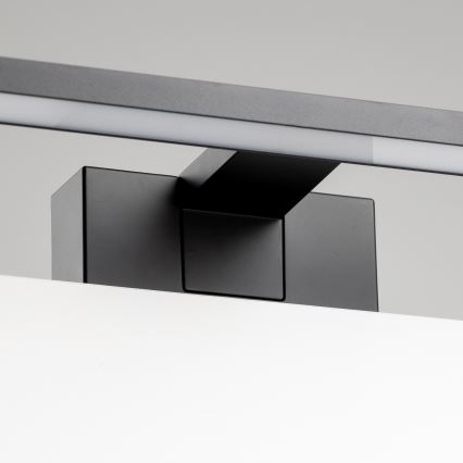 Aigostar - LED-Spiegelleuchte für Badezimmer, 8 W, 230 V, 4000 K, 40 cm, IP44, schwarz