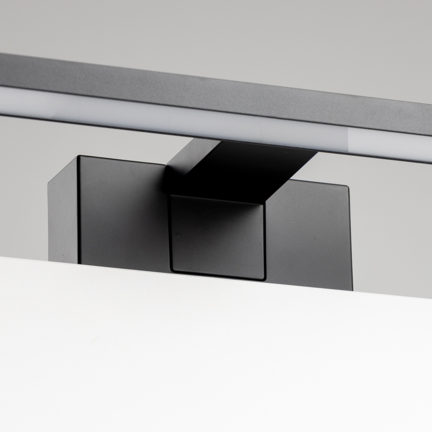 Aigostar - LED-Spiegelleuchte für Badezimmer, 8 W, 230 V, 4000 K, 40 cm, IP44, schwarz