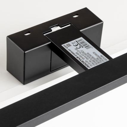 Aigostar - LED-Spiegelleuchte für Badezimmer, 8 W, 230 V, 4000 K, 40 cm, IP44, schwarz